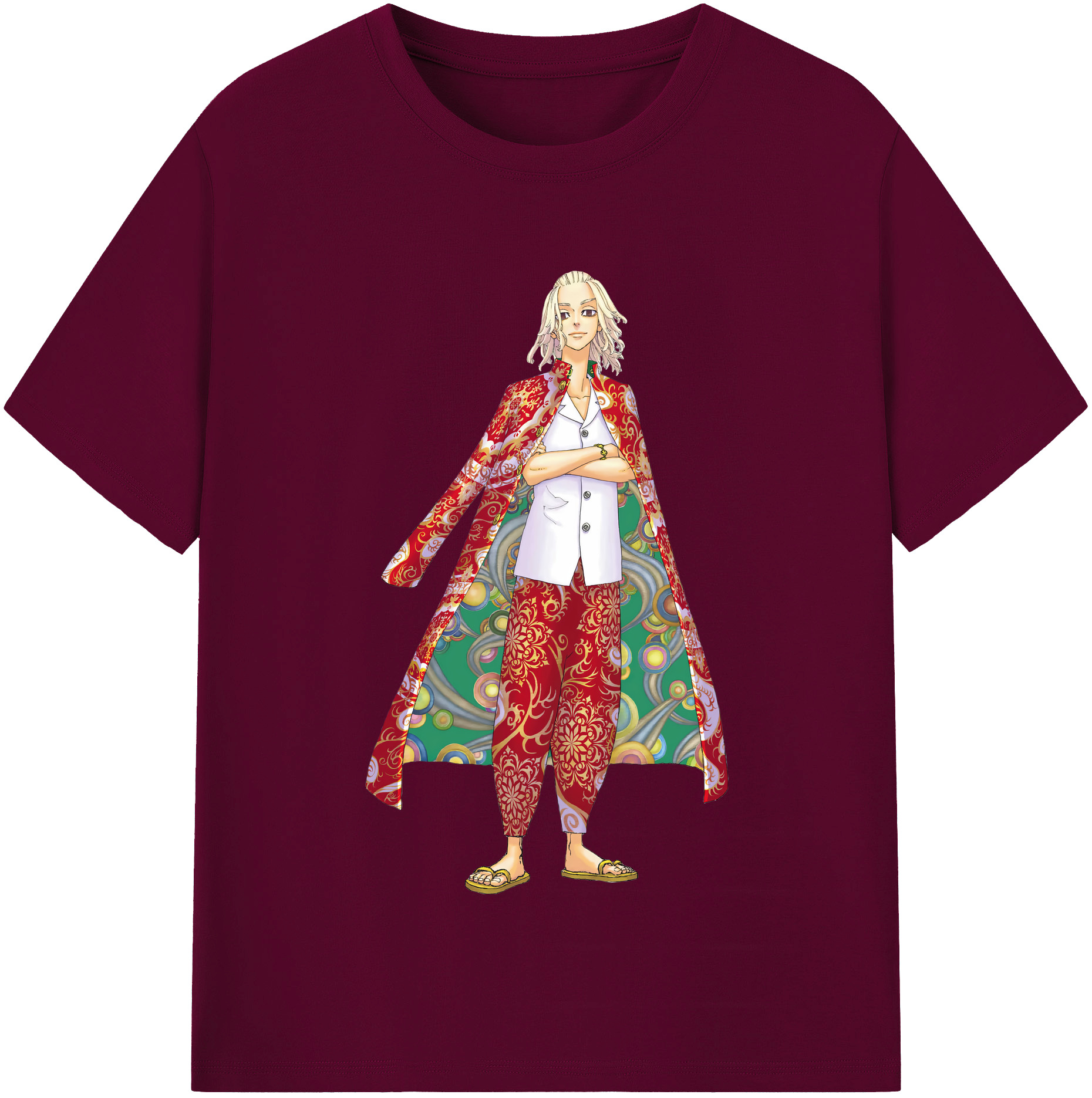（画像用） 東京リベンジャーズ Tokyo Revengers レディースカジュアルプリントTシャツ（綿100％）